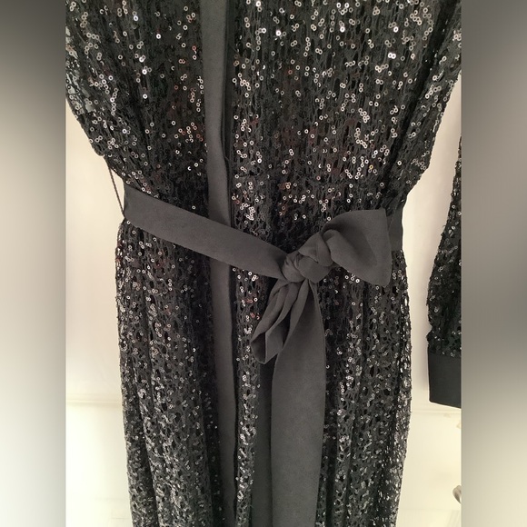 🆕 Women's Button-Front A-Line Sequin Lace Dress. - Picture 10 of 17